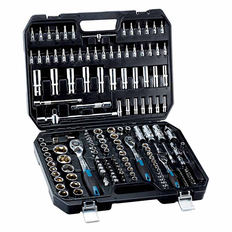 Custodia con cricchetti e dadi Bormann BHT5180 da 1/2 '' e 1/4 ''